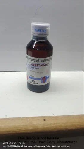 Codistar Dx Dextromethorphan Hydrobromide And Chlorpheniramine Maleate Syrup 5 Ml Packaging