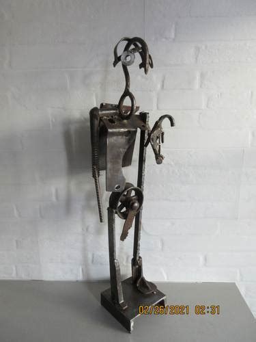 Original Dada Culture Sculpture By Jean Martin Aka Raven