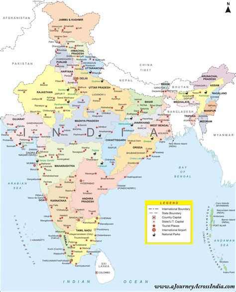 Completo mapa de la India - Completo mapa de la India (en el Sur de ...