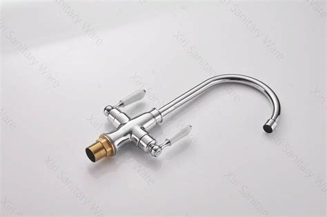 Luxury New Double Handle Hot And Cold Kitchen Sink Faucet Kitchen Mixer Chrome Black Kitchen