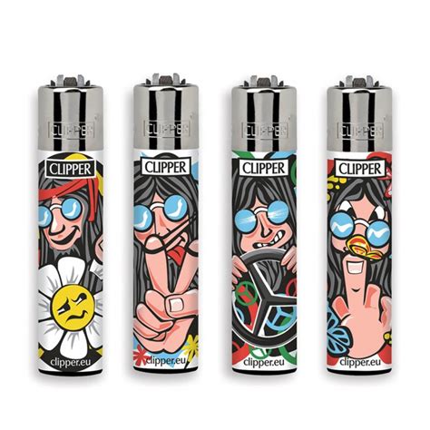 Зажигалка Clipper Hippie Man |👉 купить в Bong420!
