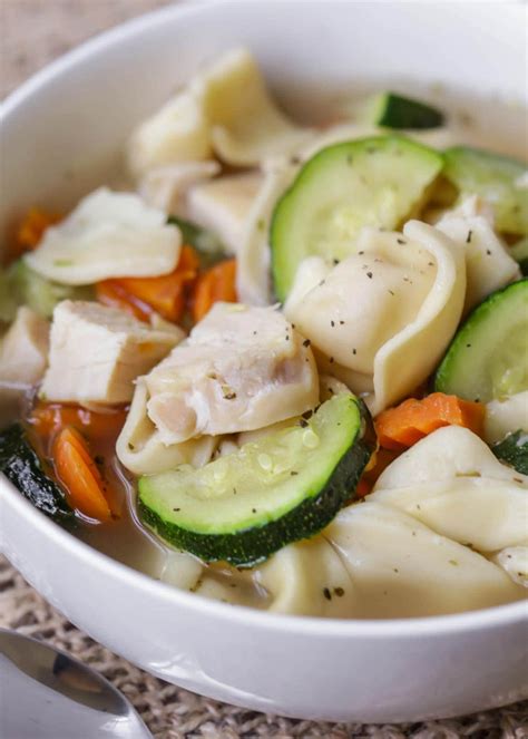 Quick And Easy Chicken Tortellini Soup Recipe Lil Luna