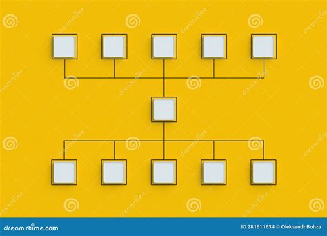 Hierarchical Organizational Chart Concept Stock Image Cartoondealer