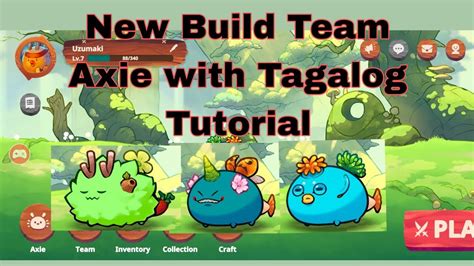 My Team Build Plant Reptile Aqua Game Play Tagalog Tutorial Axie