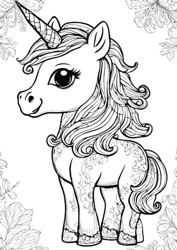 12 Cute Baby Unicorn Coloring Pages Gallop Into Creative Fun