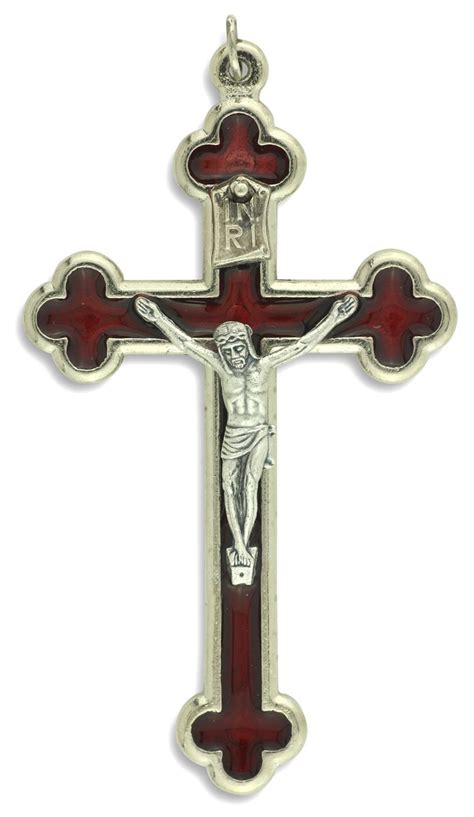 Buy Red Byzantine Crucifix 318in Ts Catholic