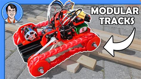 Tank Tracked Robot Vehicle With Modular Treads Youtube