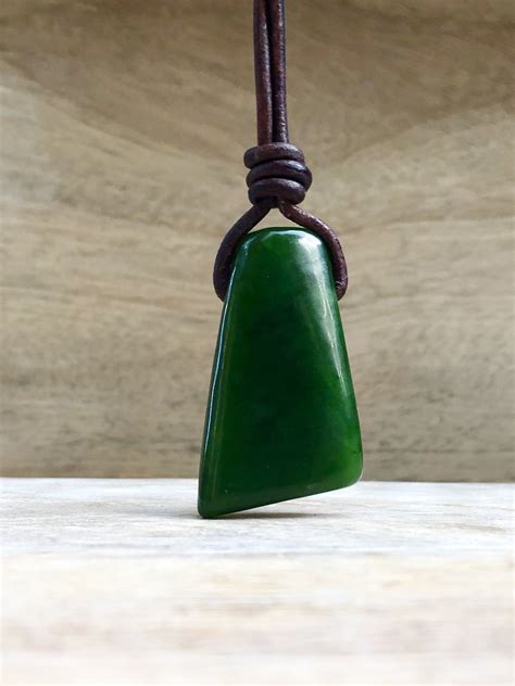 Mens Jade Necklace Prosperity Jade Pendant Mens Necklace Birthday Gift