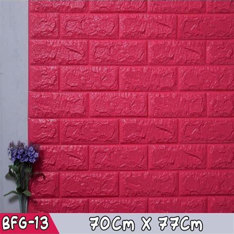 Jual Wallpaper Dinding Foam Motif Bata Matte Dan Glossy D Ukuran X