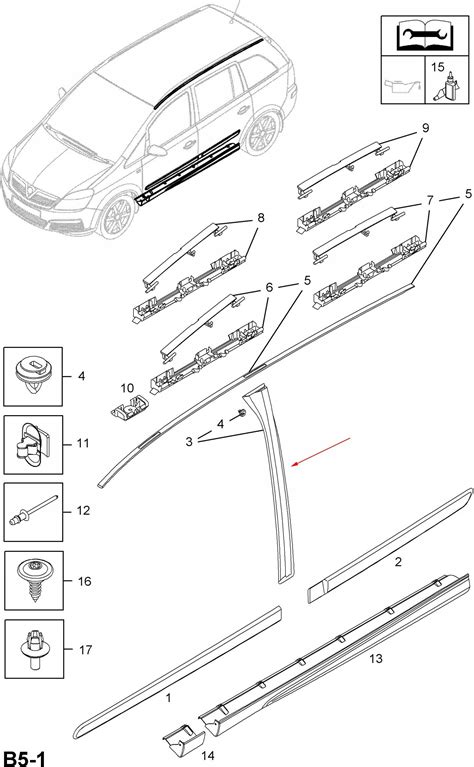 Element Wyg Uszaj Cy Opel Oe Nowa Uszczelka S Upka Drzwi Prz D Zafira B