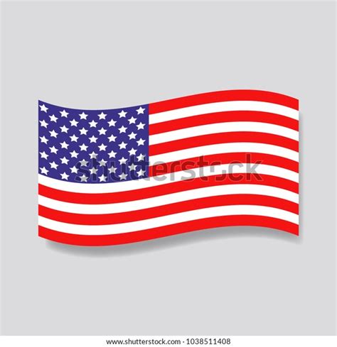 Usa Flag Icon American Symbol Stock Vector (Royalty Free) 1038511408 ...