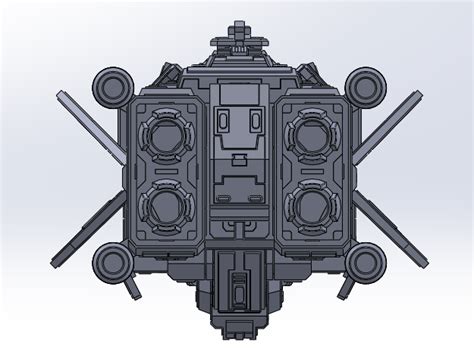 Descargar Archivo Stl Destructor Clase Halberd En El Halo • Objeto Para