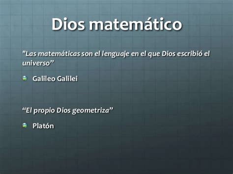 Dios y las Matemáticas