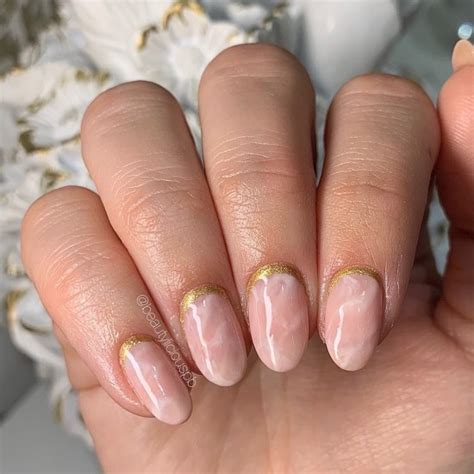 20 Reverse French Manicure Ideas That Are So Cute Rose Quartz Gold