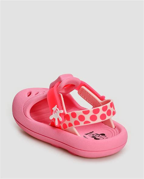 Riachuelo Sandália babuche infantil Disney Soft 23017 rosa Grendene