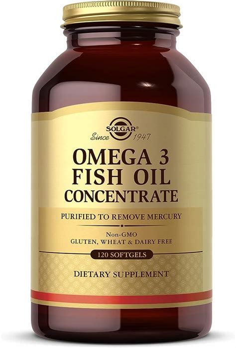 Solgar Omega Fish Oil Concentrate Kapsu Ek Kwasy Epa Dha