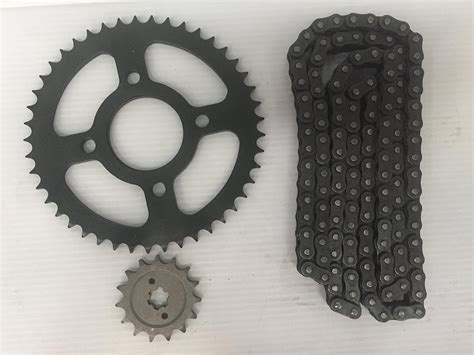 Kit De Arrastre Pi On Sprocket Y Cadena Aplica Para Motocicletas