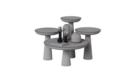 3d Mushroom Coffee Table Turbosquid 2124088