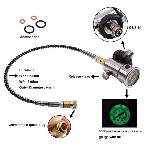 Buy Pcp Scba Diving Valve Co2 Filling Station For Carbon Fiber Cylinder