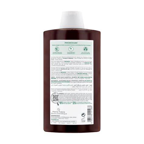 Klorane Shampoo Alla Chinina E Stella Alpina Bio Caduta Capelli 400ml