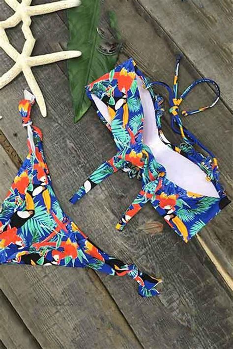 Wild Dreamer Tassel Halter Bikini Set