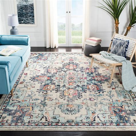 Safavieh Madison Dalia Oriental Area Rug Creamblue 12 Square