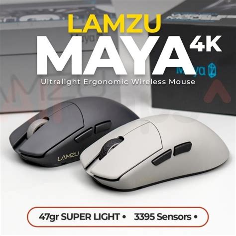 Jual Lamzu Maya K Ultra Light Ergonomic Wireless Mouse G Shopee