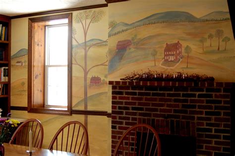 Rufus Porter Style Mural My First Paintings Miss Mustard Seed