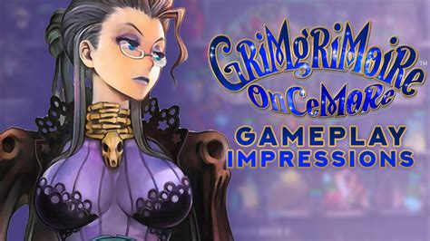 Grimgrimoire Oncemore Gameplay Impressions Backlog Battle Youtube