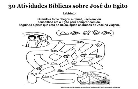 Atividades B Blicas Sobre Jos Do Egito Para Imprimir E Colorir