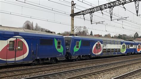 Corail OUIGO BB22000 RER C Z20500 Carmillon Transilien En Gare De