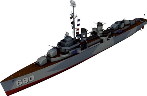 Uss Fletcher D Model