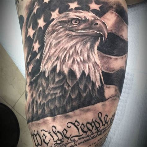 American Eagle Bicep Tattoo Veteran Ink