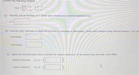 [solved] Consider The Following Function F X {3x 1 X23 X