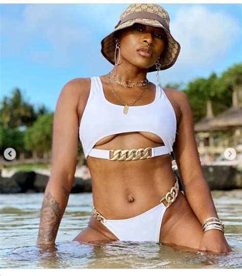 DJ Zinhle Flaunts Her Underboob In New Bikini Photos