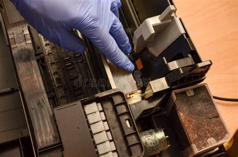 Inkjet Printer Repair Engineer Stock Photos Free And Royalty Free Stock