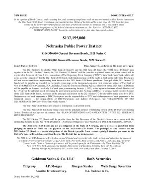 Fillable Online Revenue Bond Official Statement 2020 Series A Pdf Fax