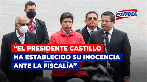 Benji Espinoza El Presidente Pedro Castillo Ha Establecido Su