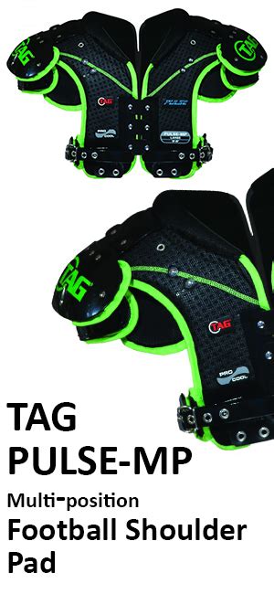 Tag Pulse Mp Multi Position Football Shoulder Pad For