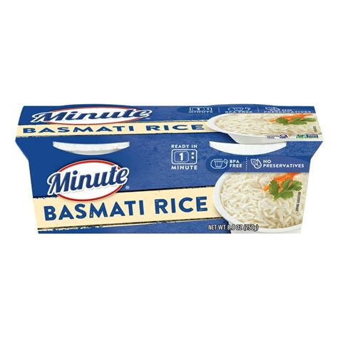 Minute Ready To Serve Basmati Rice Quick And Easy Cups 4 4 Oz 2 Ct