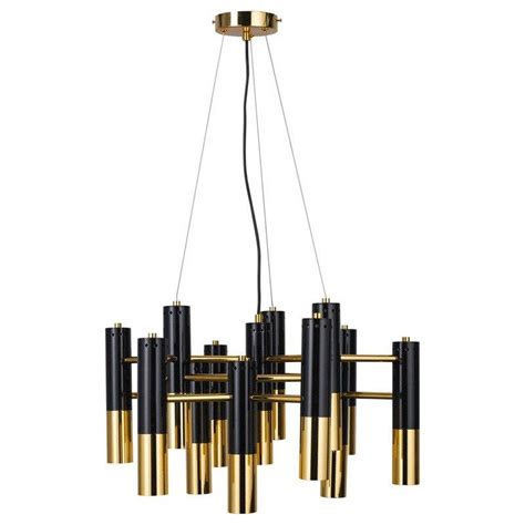 Lampa Wisz Ca Golden Pipe Czarno Z Ota Cm Altavola Design