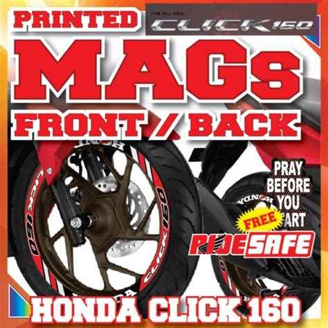 Honda Click 160 cutout Sticker MAGs (Paired) | Lazada PH