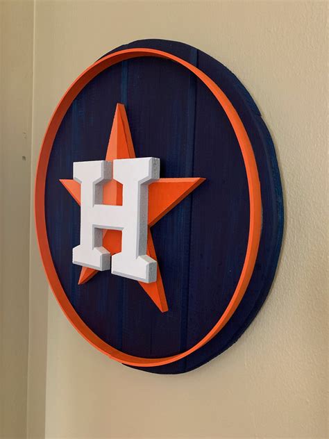 Handmade Wooden Houston Astros Sign Etsy