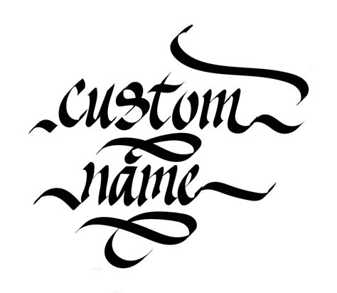 Custom Name Svg Hand Lettered Cursive Text Custom Text Etsy