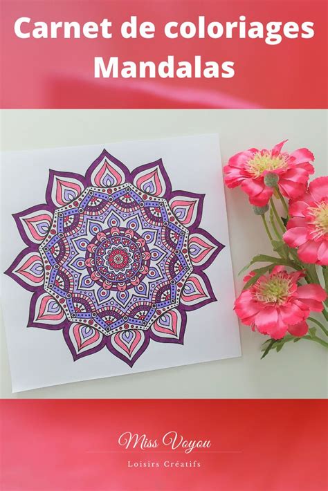 Carnet De Coloriages Mandalas Coloriage N°10 Coloriage Mandala Creatif