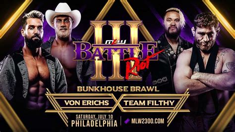 Los Hermanos Von Erich Se Medir N A Team Filthy En Mlw Battle Riot Iii