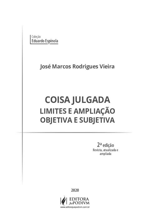 PDF COISA JULGADA caráter de coisa julgada por meio de ação