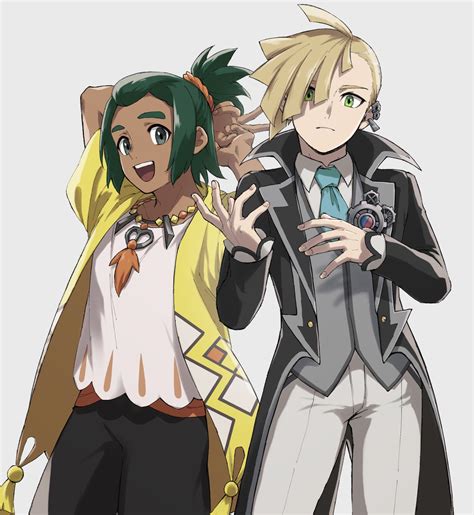 Gladion Hau Hau And Gladion Pokemon And More Drawn By Mocollie