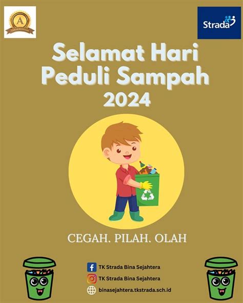 Hari Peduli Sampah Nasional 21 Februari 2024 Tk Strada Bina Sejahtera