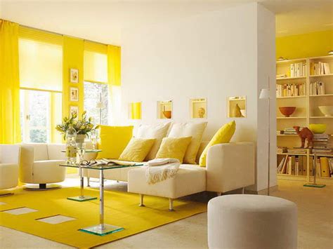 Breathtaking And Engaging Home Decorating With Yellow Color Design